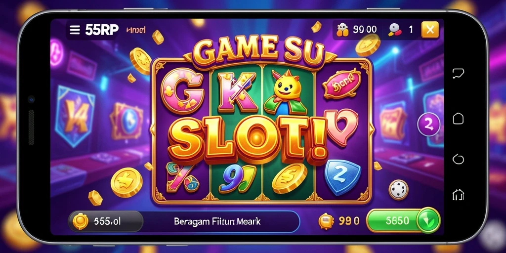 Tangkapan layar permainan 55RP menunjukkan keseruan pengalaman slot.