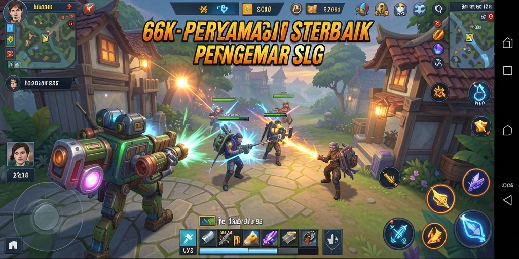 Screenshot gameplay strategis di 66K yang menarik.