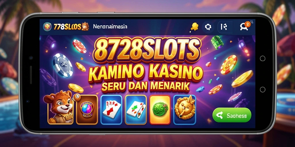 Screenshot utama 8728SLOTS menampilkan gameplay mendebarkan dari mesin slot.