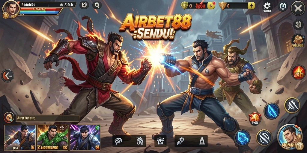 Tampilan seru dari gameplay action AIRBET88 yang mendebarkan.