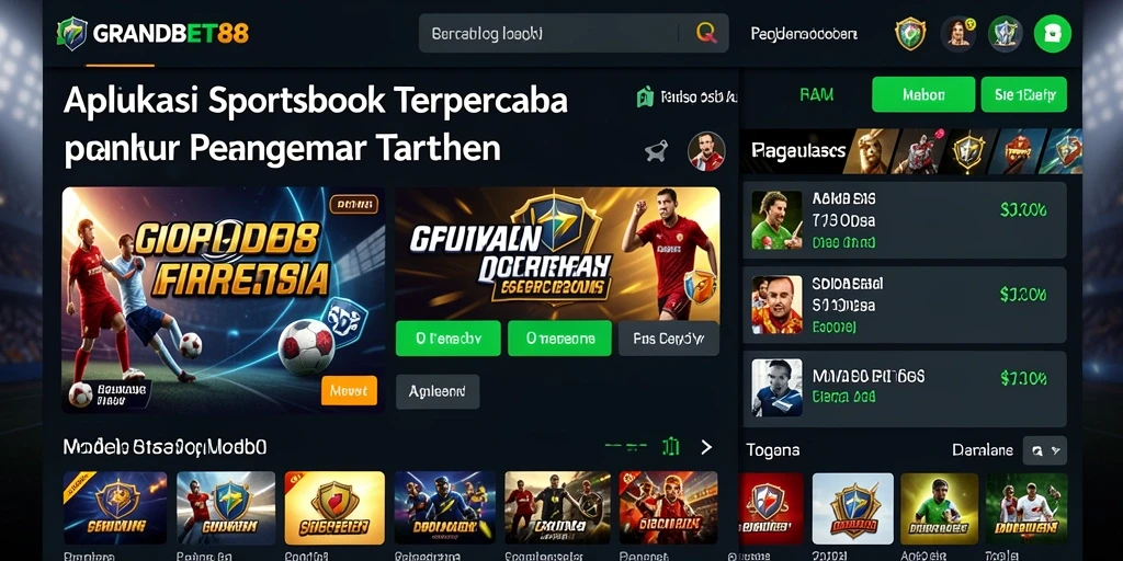 Tangkapan layar utama GRANDBET88 menampilkan pengalaman taruhan yang seru.