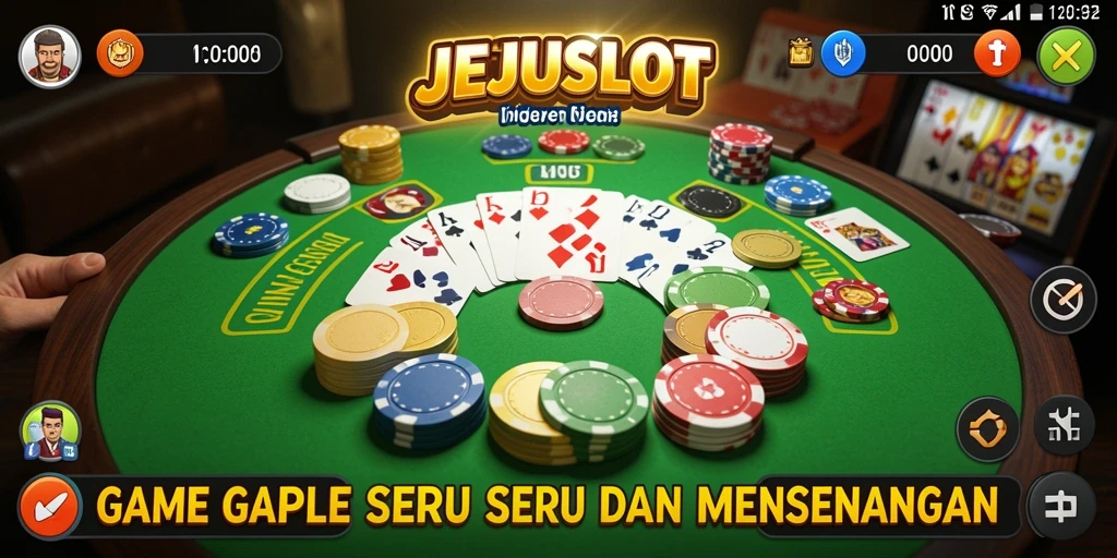 Tampilan menarik dari gameplay Gaple