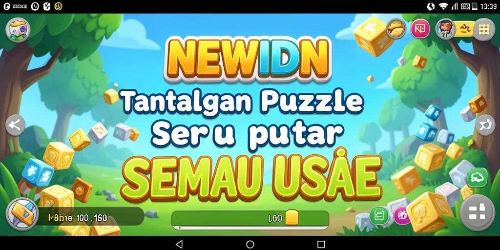 Tampilan gameplay <strong>NEWIDN</strong> menunjukkan serunya menyelesaikan puzzle.