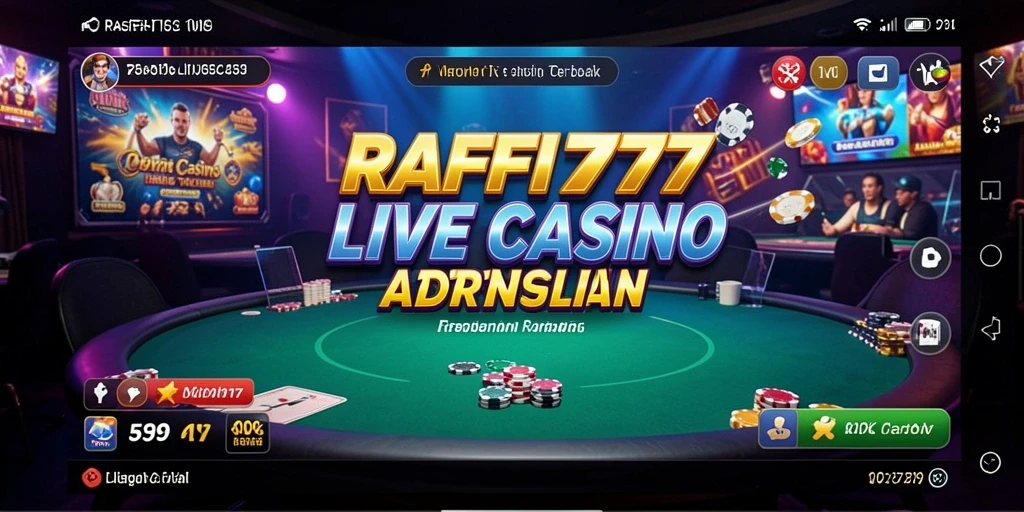 Tampilan gameplay menarik dari RAFFI777 di Live Casino.