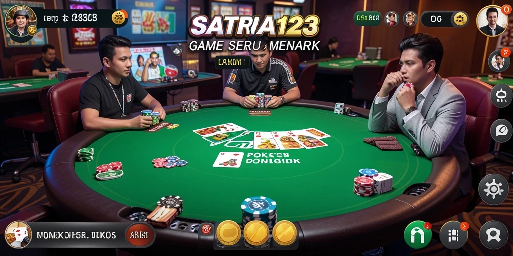 Screenshot gameplay Poker dari SATRIA123 yang menarik dan penuh aksi.
