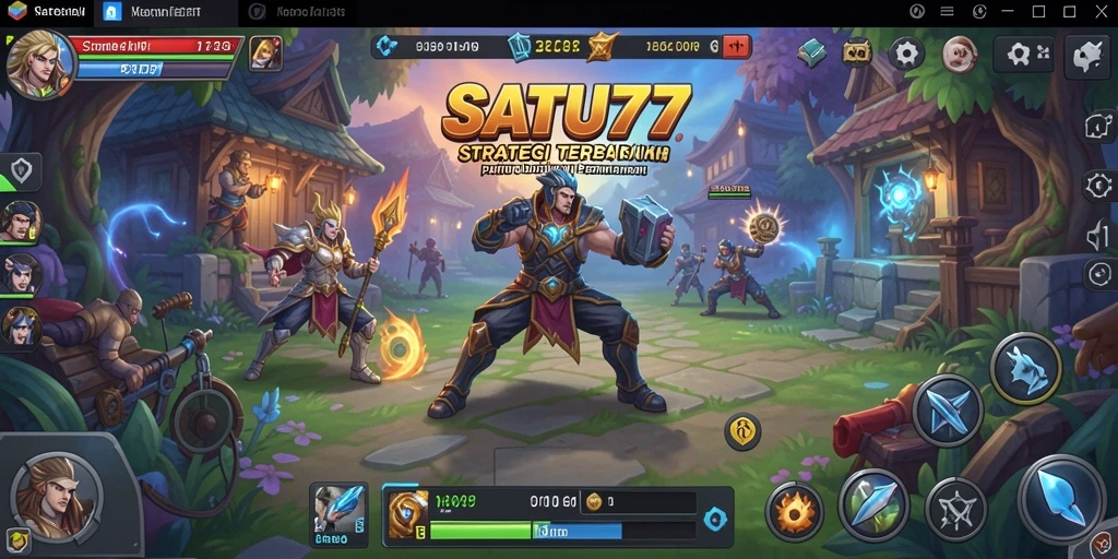 Screenshot utama SATU77 menampilkan pertempuran yang seru dan strategi mendalam.