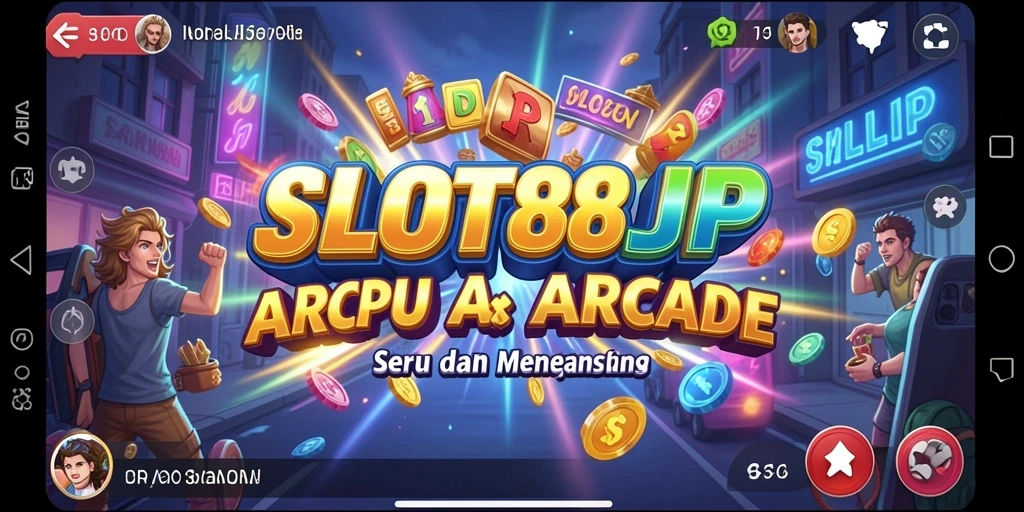 Tangkapan layar menunjukkan gameplay SLOT88JP yang menarik dan penuh warna.