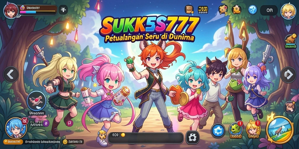 Tampilan gameplay seru dan penuh warna dari SUKSES777.