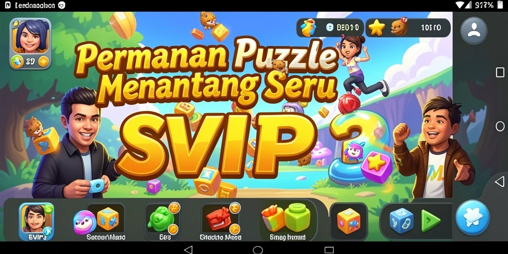Tampilan gameplay SVIP3 dengan teka-teki yang menantang