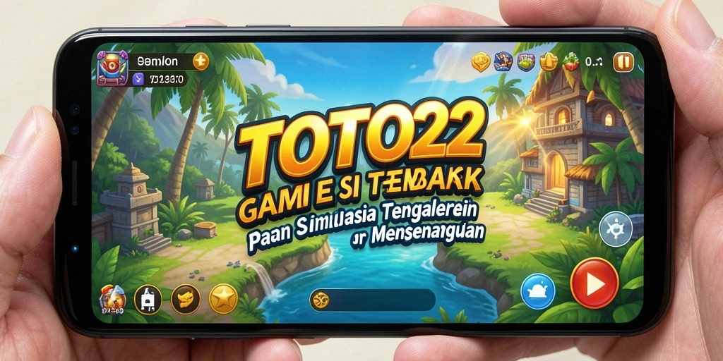 Screenshot gameplay TOTO22 yang menampilkan suasana dunia simulasi yang dinamis.