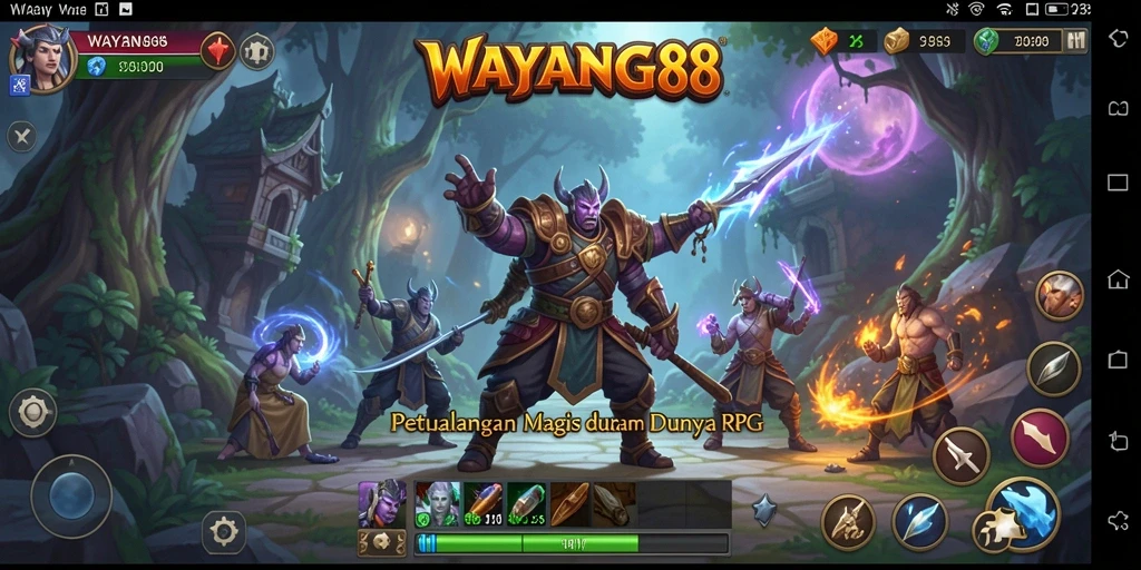 Tampilan menakjubkan dari gameplay RPG WAYANG88 yang menyuguhkan petualangan seru.
