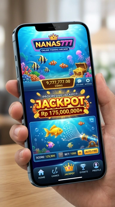 Tampilan utama aplikasi nanas777 dengan berbagai pilihan APK.